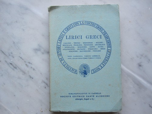 Libro lirici greci - greci, antico
