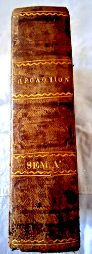 Libro antico rilegato pelle - libro, in