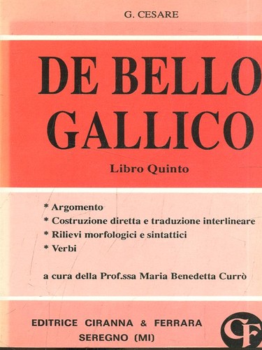 Bello gallico libro quinto - de,