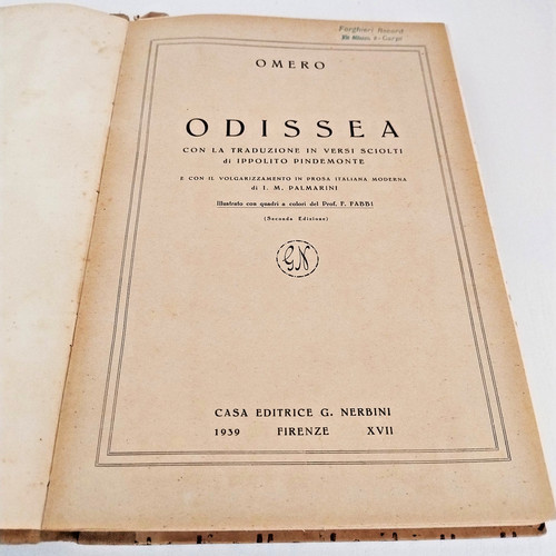 Libro odissea omero - omero, poema