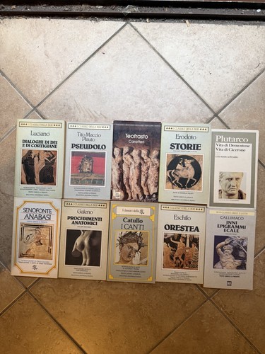 Lotto libri classici greci - , e